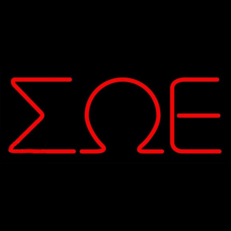 Sigma Omega Epsilon Neonskylt