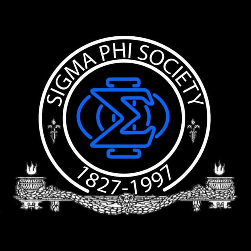 Sigma Phi Society Logo Neonskylt