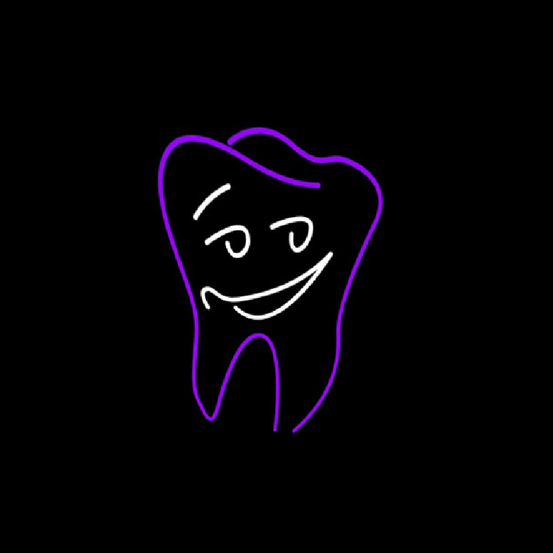 Smiling Dental Logo Neonskylt