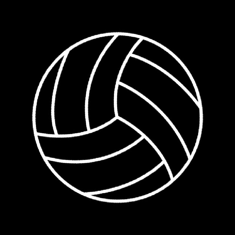 Sports Volleyball Icon Neonskylt