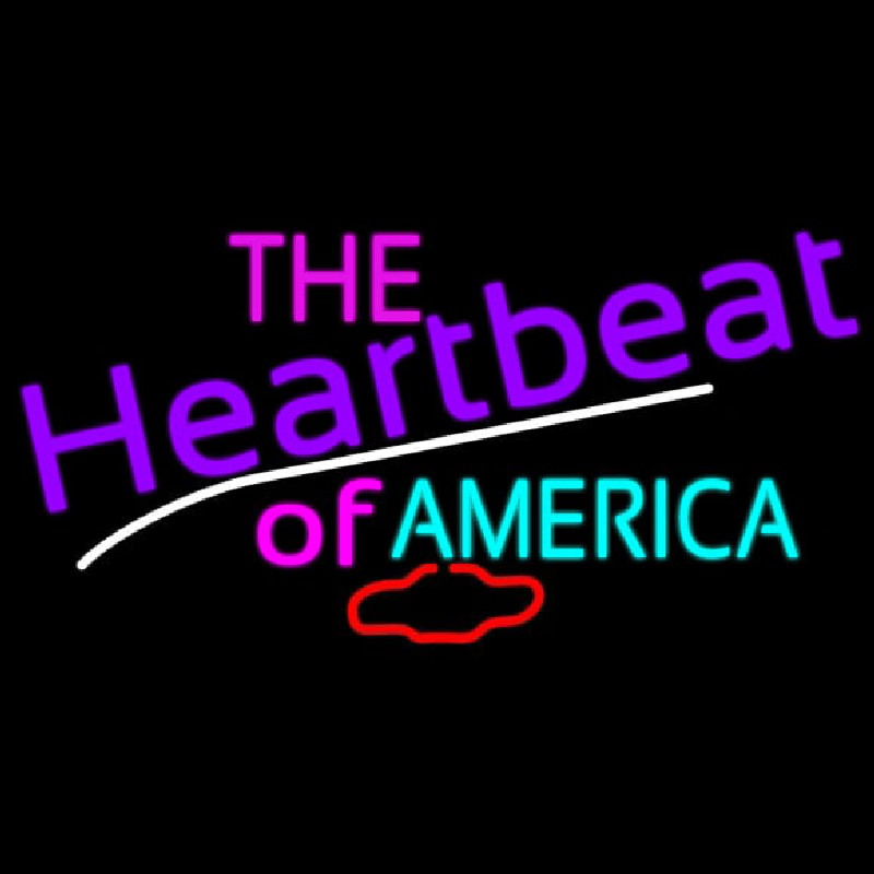 The Heartbeat of America Neonskylt