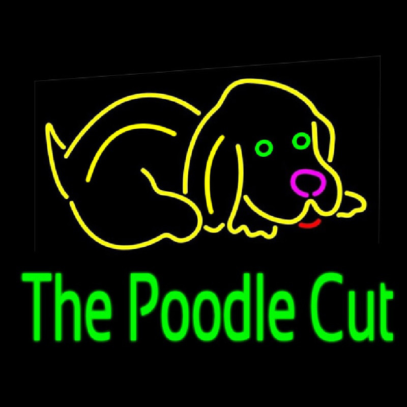 The Poodle Cut 1 Neonskylt