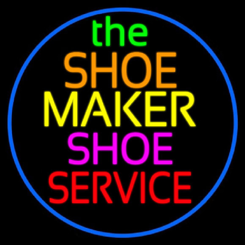 The Shoe Maker Shoe Service Neonskylt