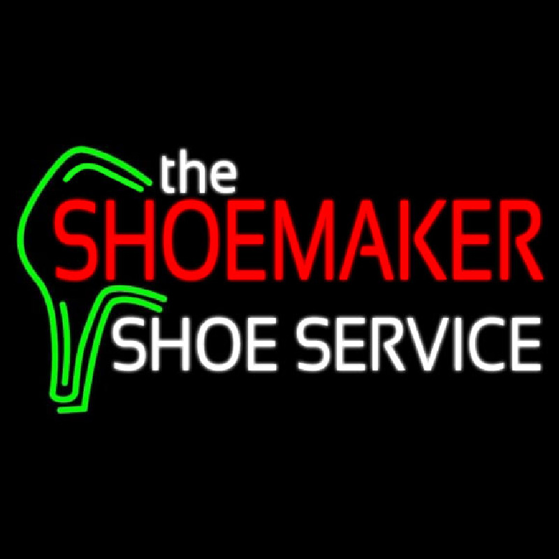 The Shoe Maker Shoe Service Neonskylt