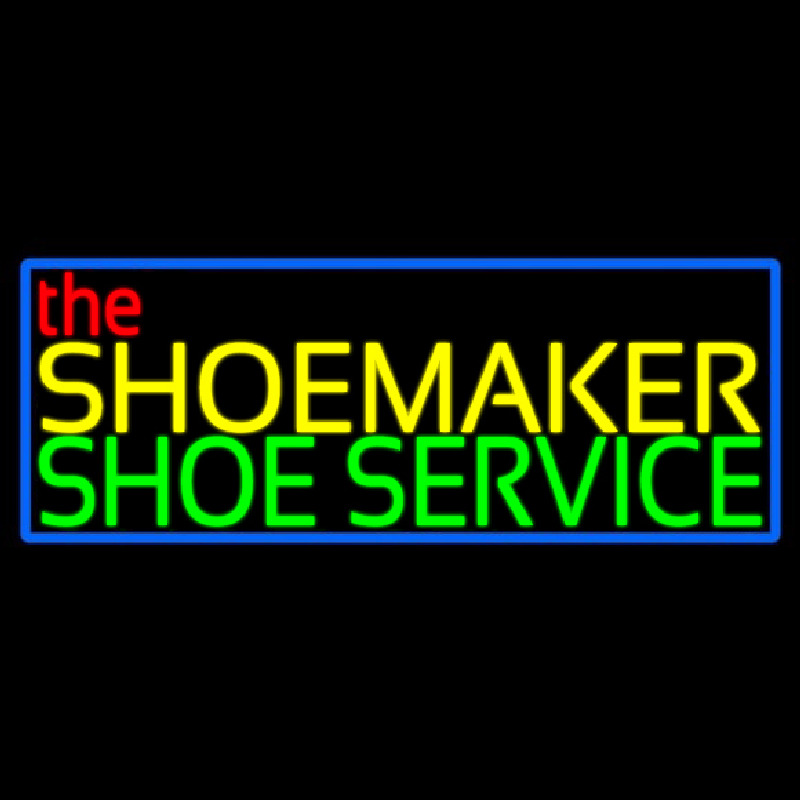 The Shoe Maker Shoe Service Neonskylt