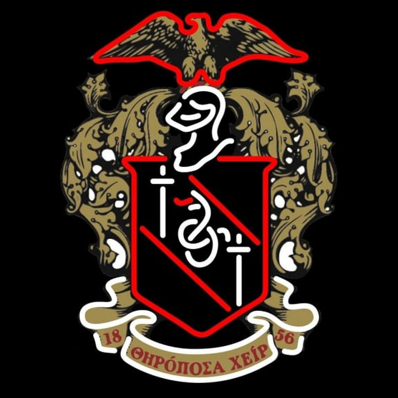 Theta Chi Chapters Logo Neonskylt