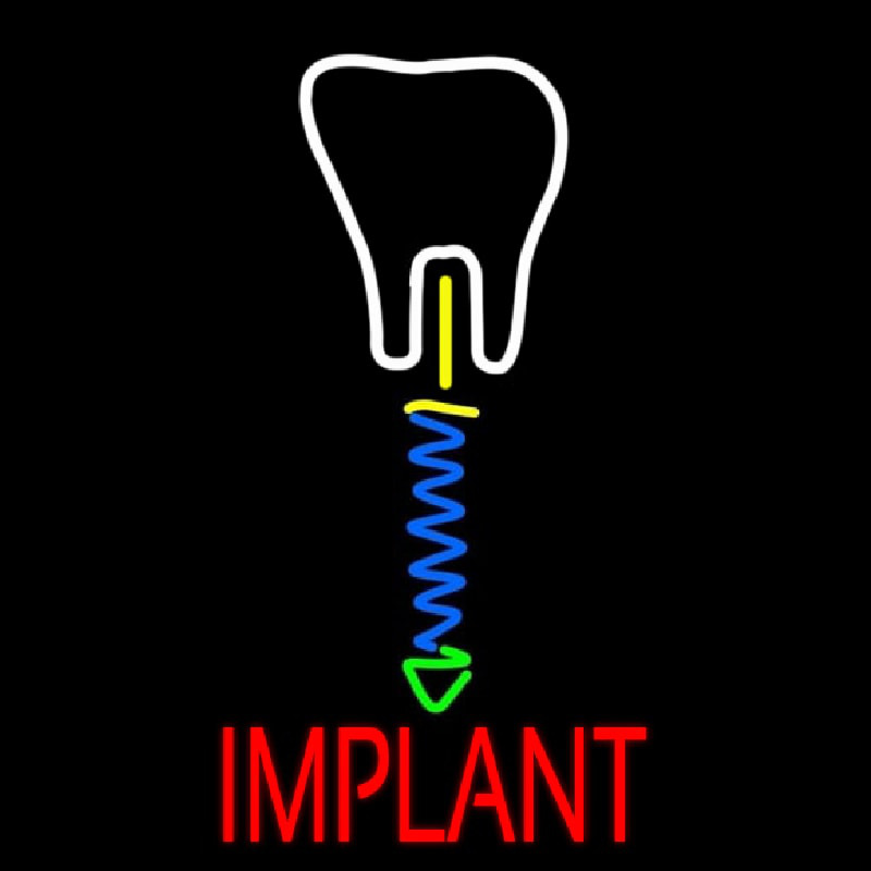 Tooth Implant With Logo Neonskylt