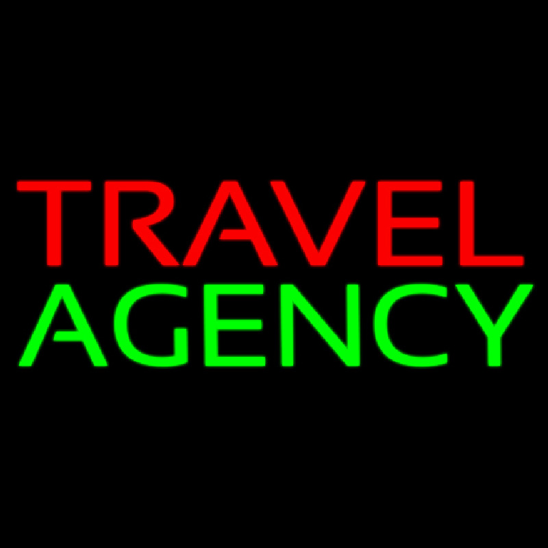 Travel Agency Block Neonskylt