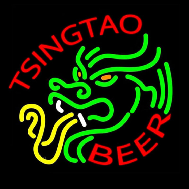 Tsingtao Dragon Neonskylt