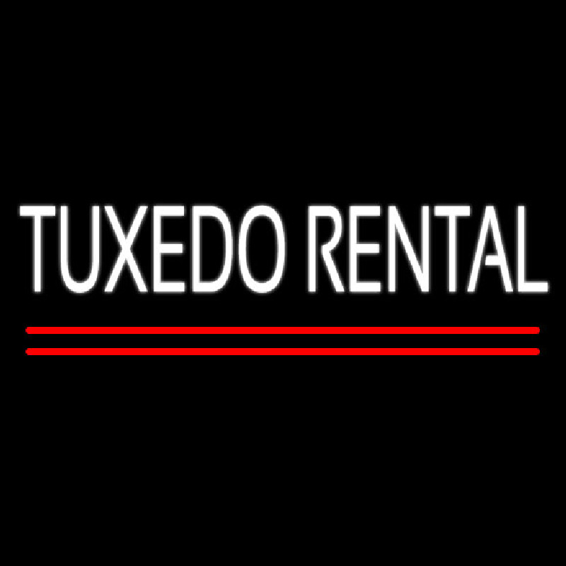 Tu edo Rental Block Neonskylt