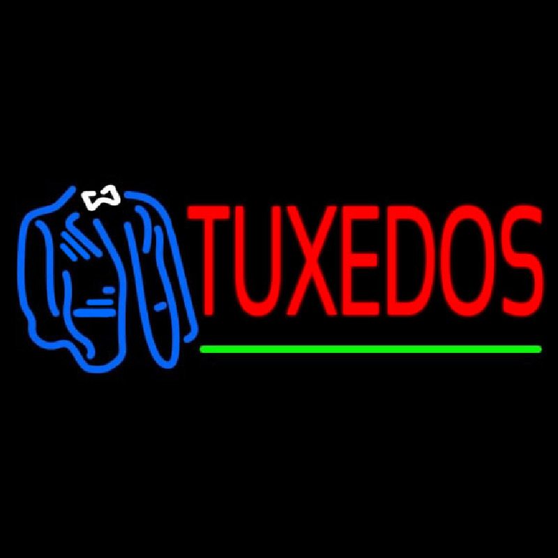 Tu edos Logo Green Line Neonskylt