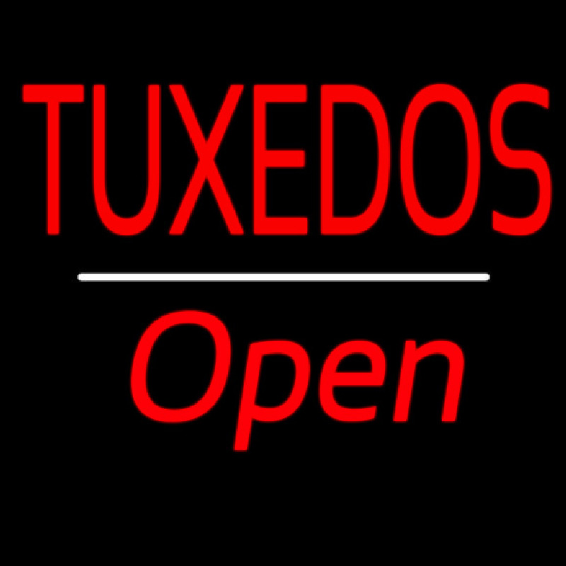 Tu edos Open White Line Neonskylt