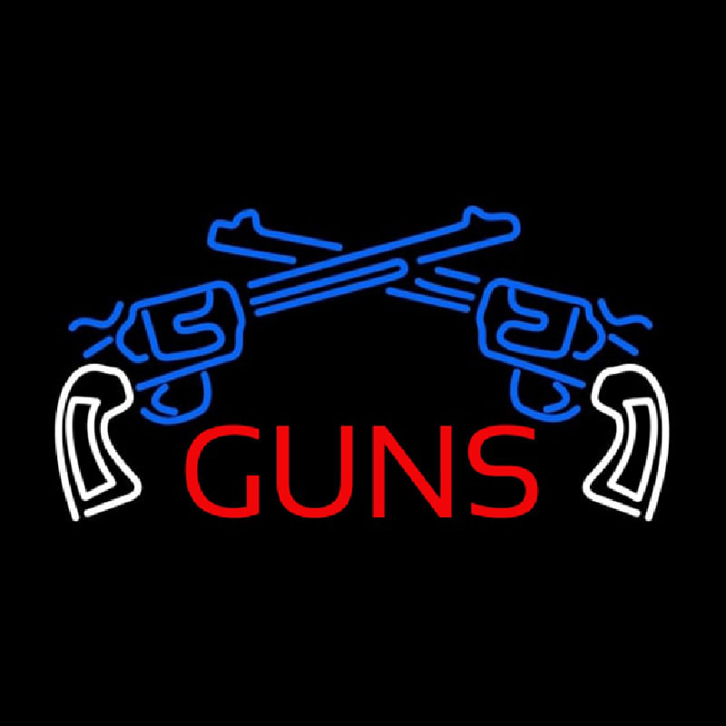 Two Gun Logo Neonskylt