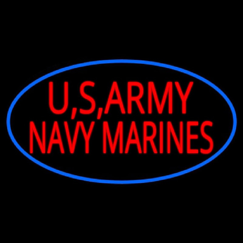 Us Army Navy Marines Neonskylt