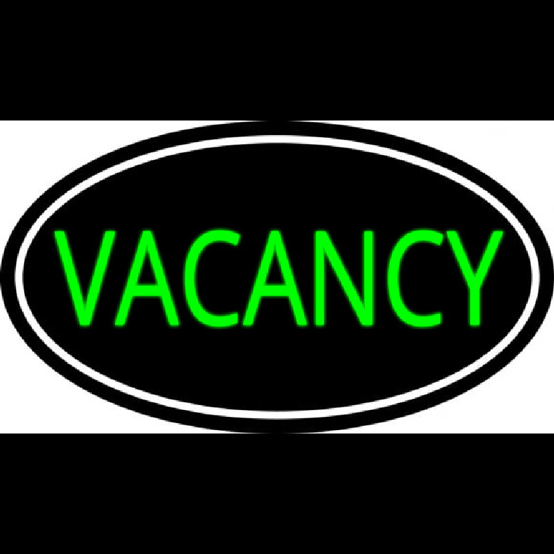 Vacancies With White Border Neonskylt