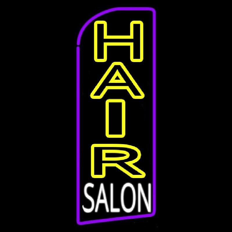 Vertical Hair Salon Neonskylt