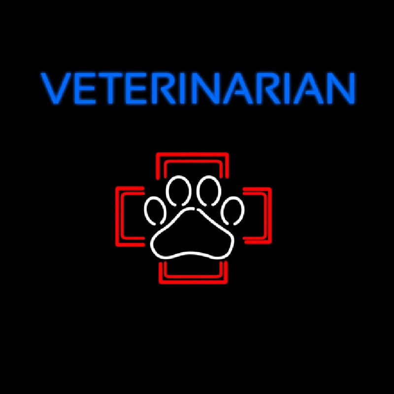 Veterinarian 1 Neonskylt