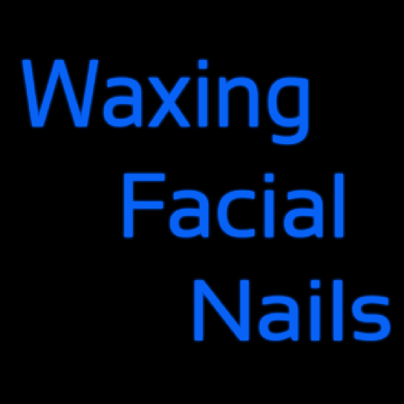 Wa ing Facial Nails Neonskylt