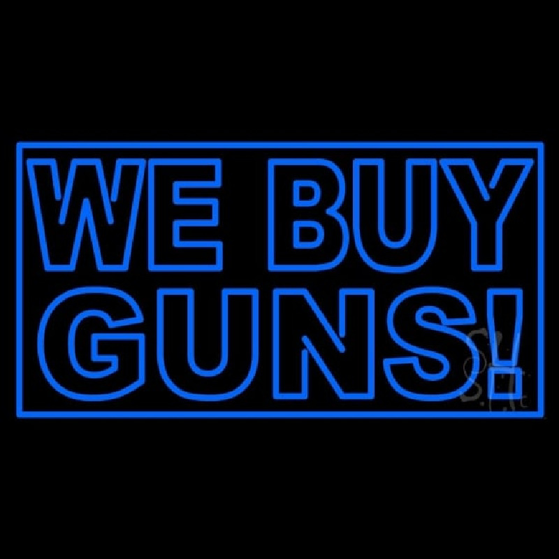 We Buy Guns Neonskylt