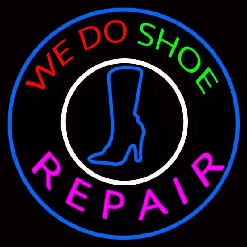 We Do Shoe Repair Neonskylt