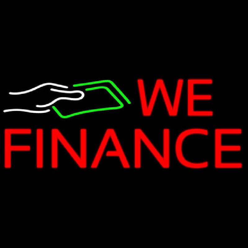 We Fianance Note Logo 1 Neonskylt