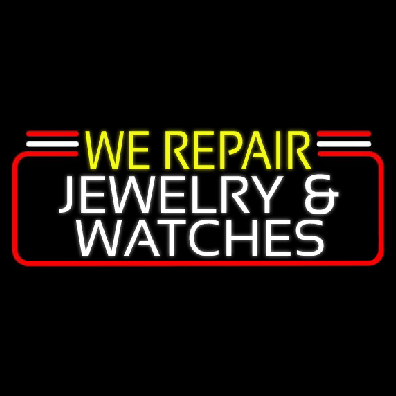 We Repair Jewelry And Watches Neonskylt