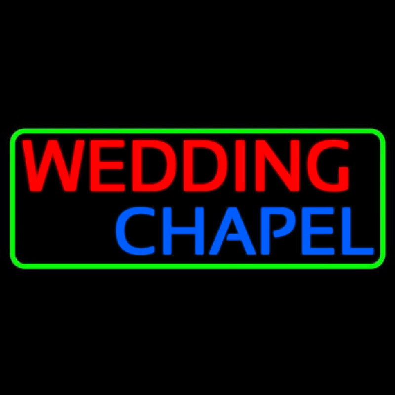 Wedding Chapel Block Neonskylt