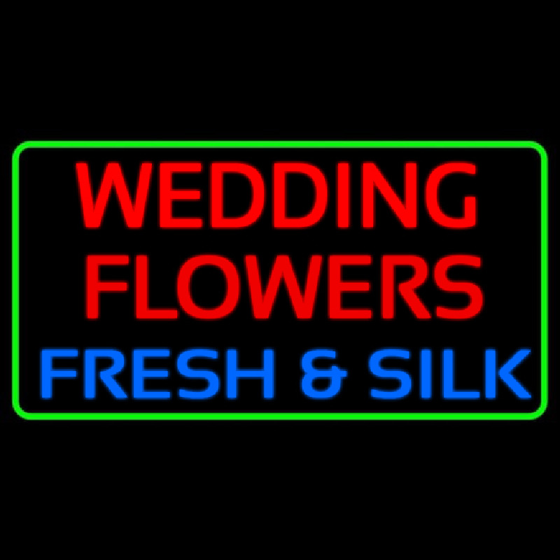 Wedding Flowers Neonskylt