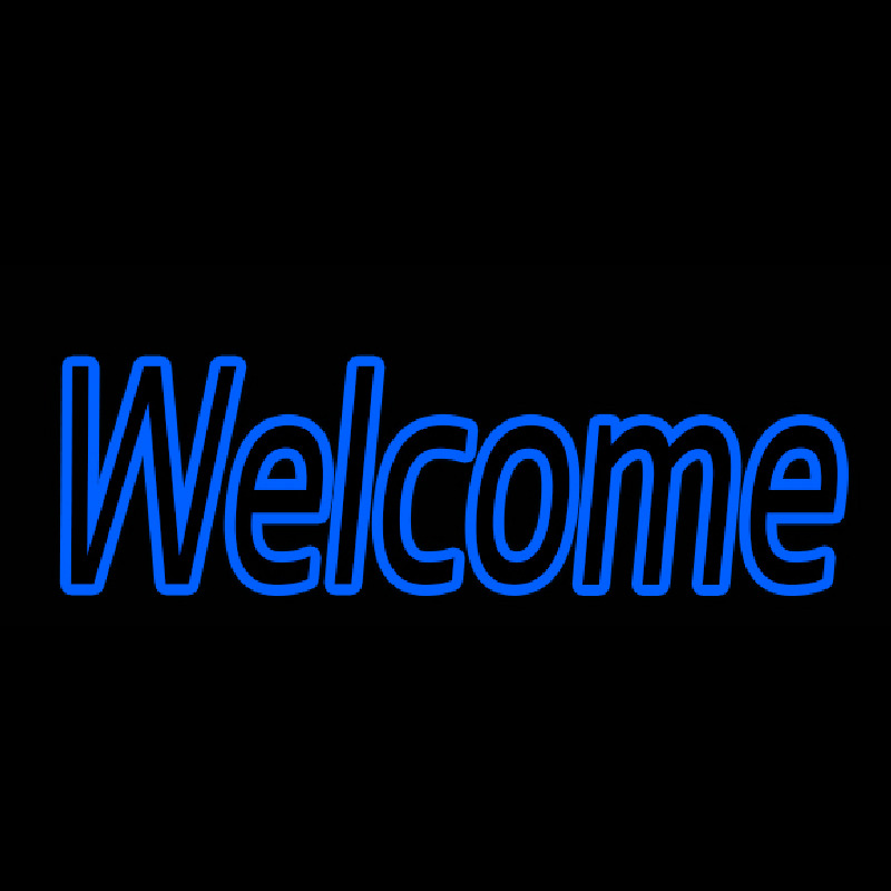 Welcome 1 Neonskylt