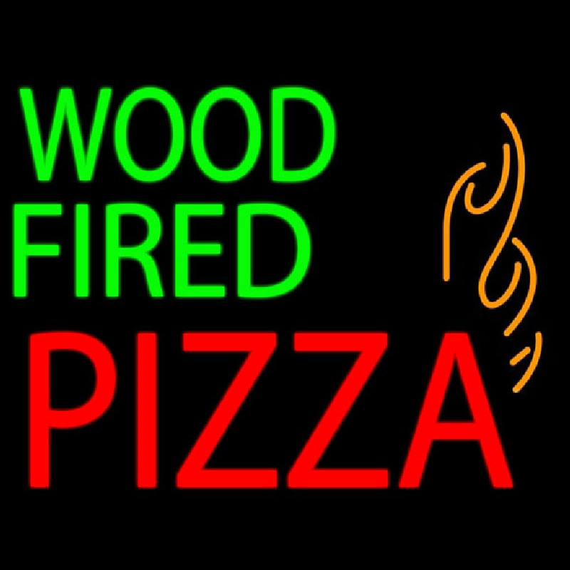 Wood Fired Pizza Neonskylt