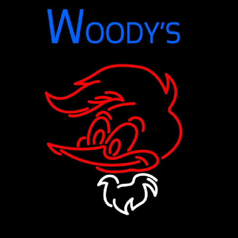 Woodys Neonskylt