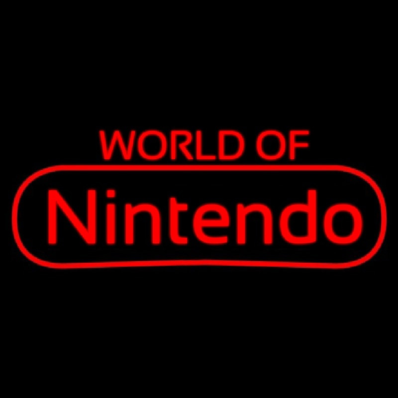 World Of Nintendo Neonskylt