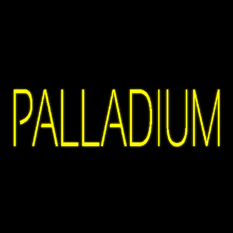 Yellow Palladium Neonskylt