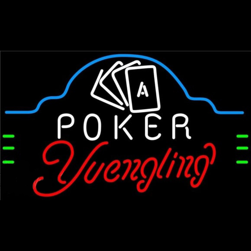 Yuengling Poker Ace Cards Beer Sign Neonskylt