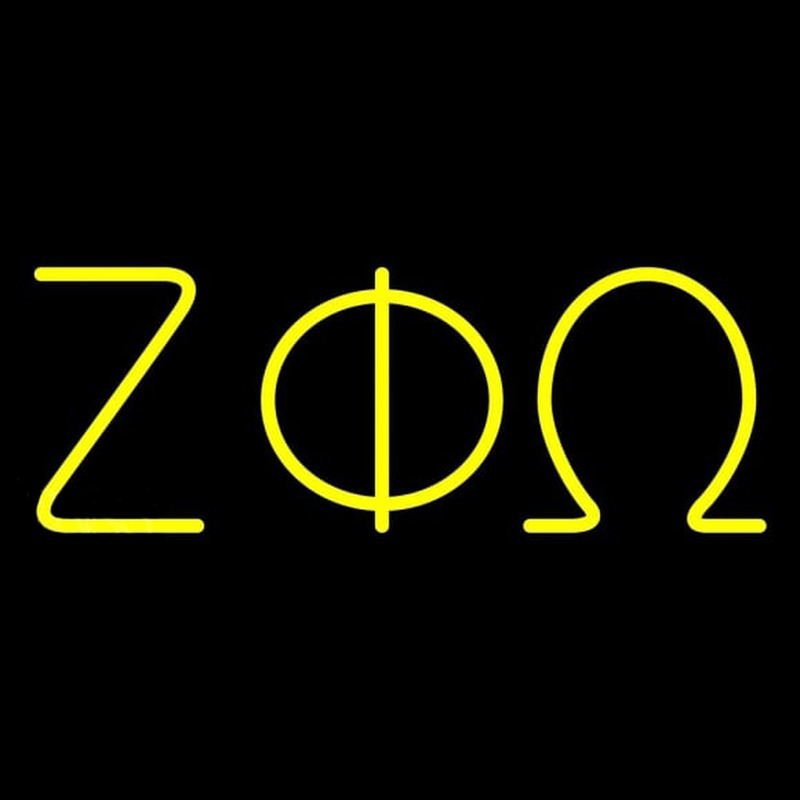 Zeta Phi Omega Neonskylt