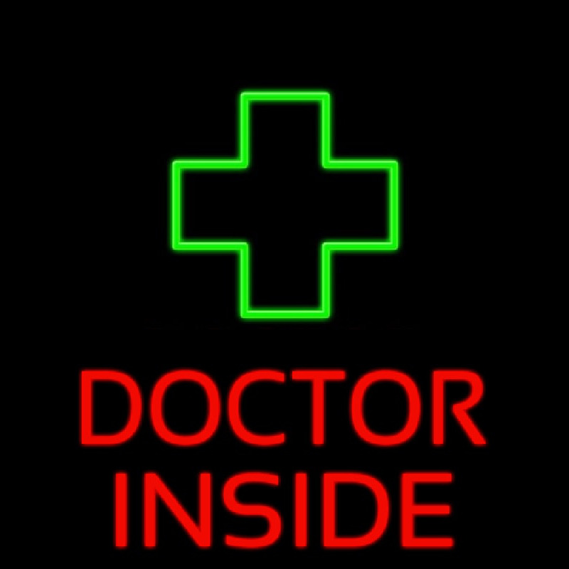 Doctor Inside Neonskylt