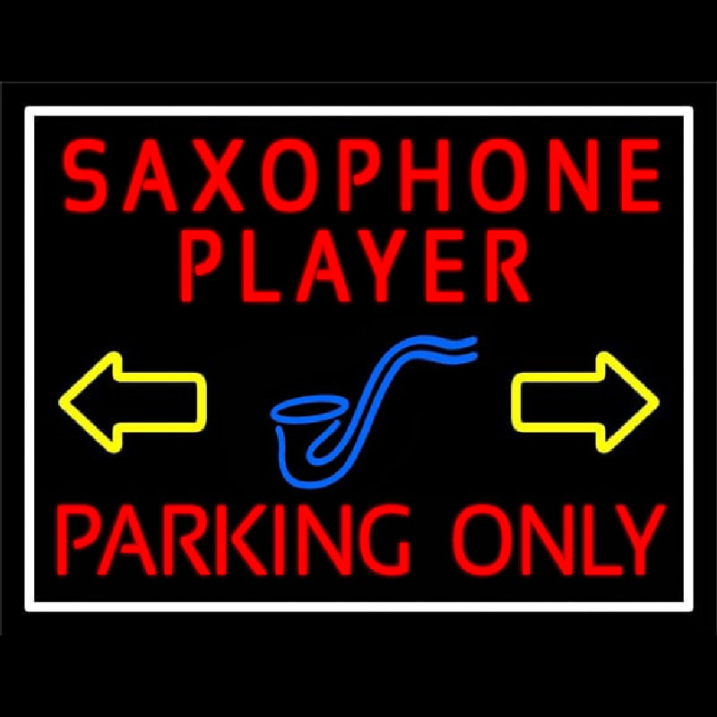 Red Sa ophone Player Parking Only 1 Neonskylt