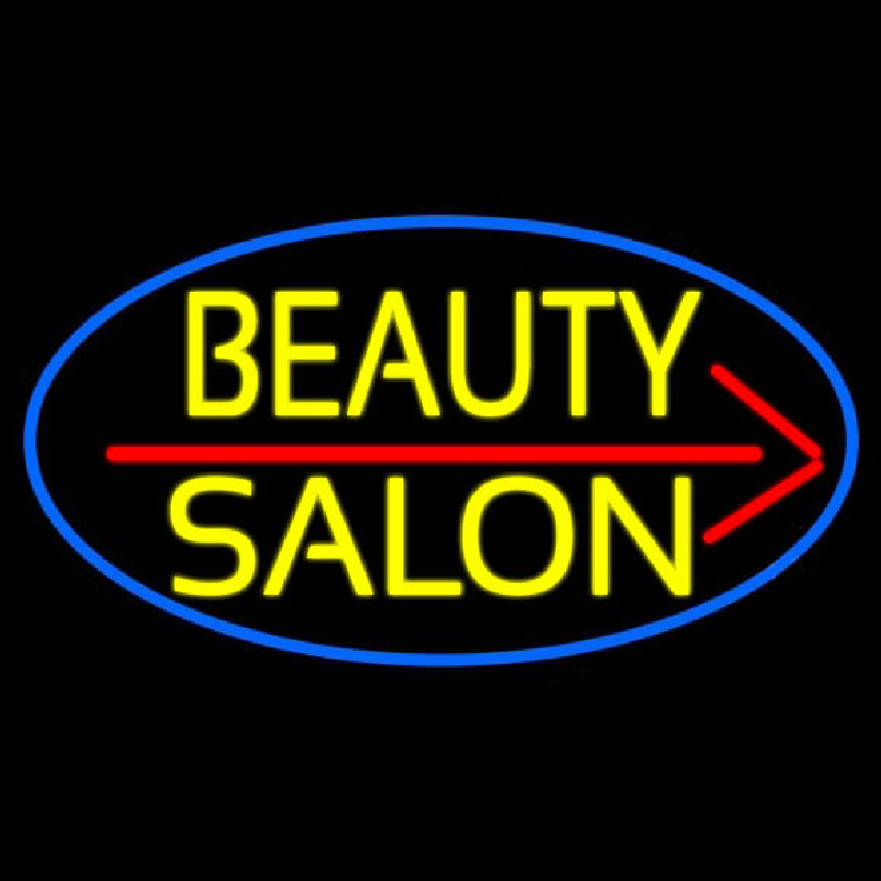 Yellow Beauty Salon Neonskylt