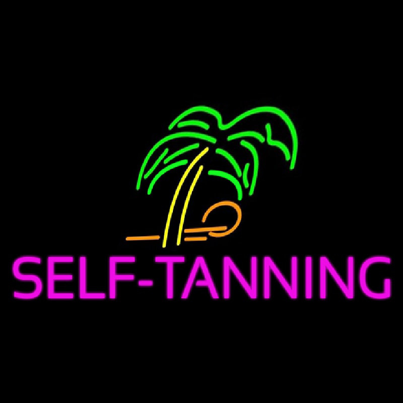 Self Tanning Neonskylt