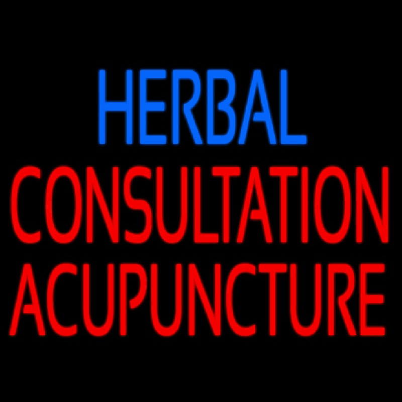 Herbal Consultation Acupuncture Neonskylt