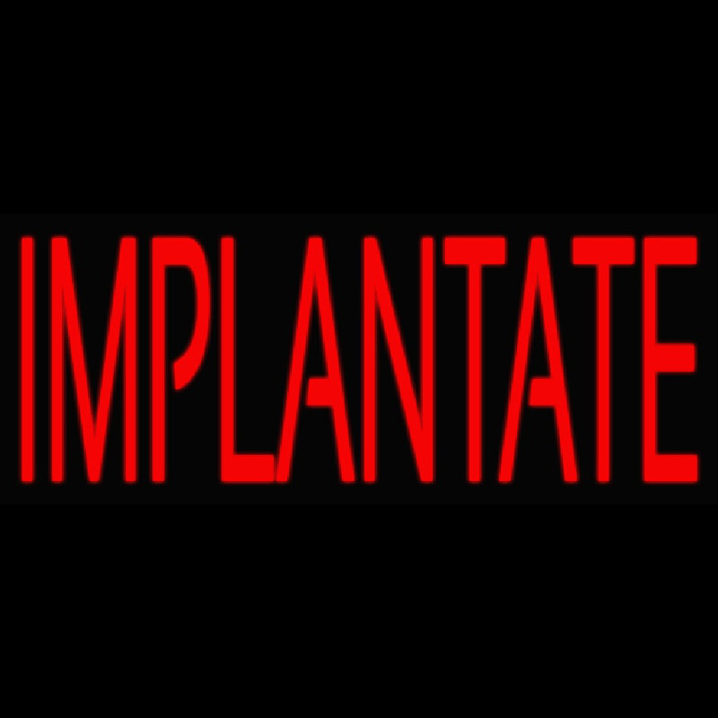 Implantate Neonskylt