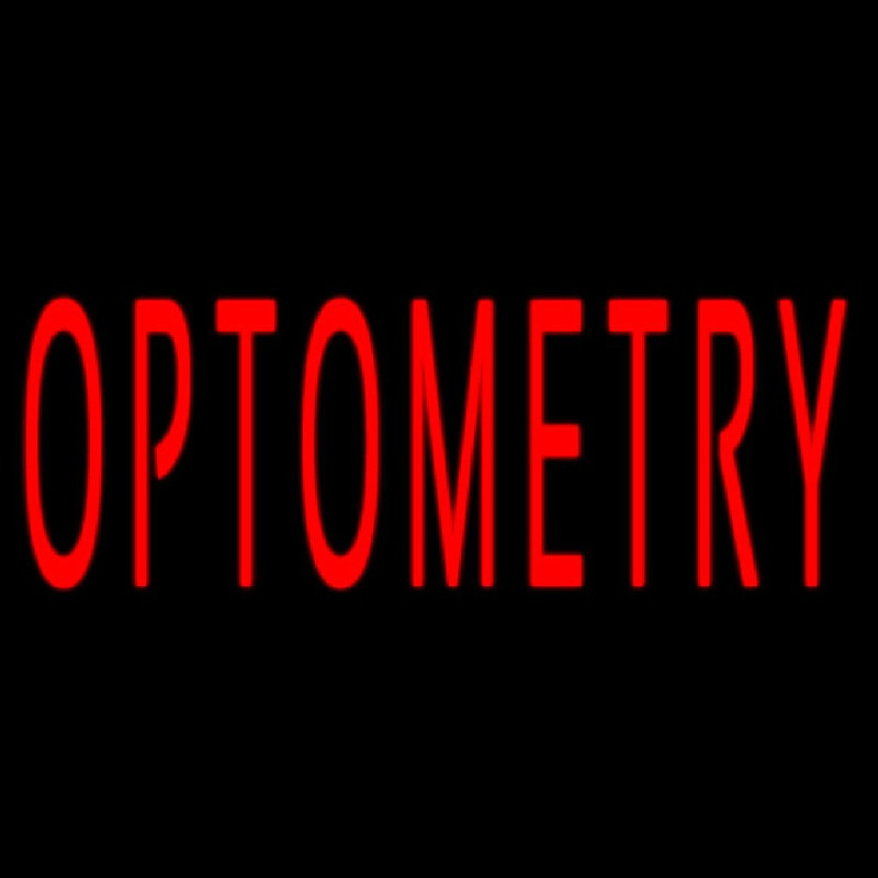 Red Optometry Neonskylt