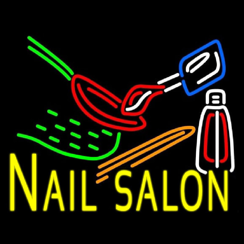 Nail Salon Logo Neonskylt