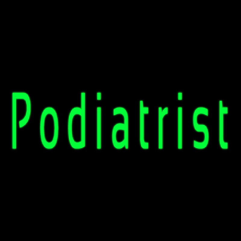 Green Podiatrist Neonskylt