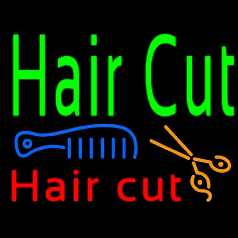 Hair Cut Neonskylt