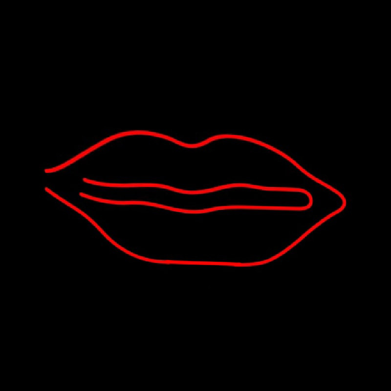 Red Lips Neonskylt