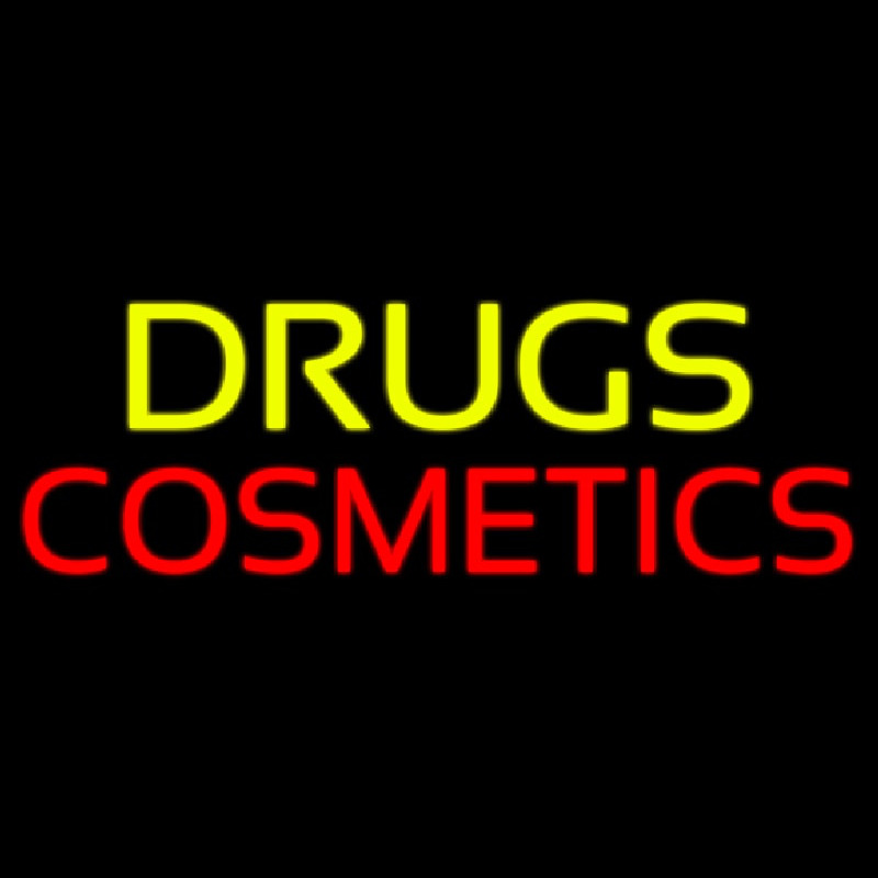 Drugs Cosmetics Neonskylt