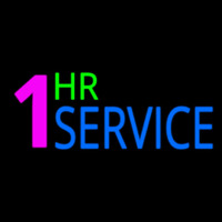 1 Hr Service Neonskylt