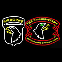 Airborne Division Screaming Eagle Neonskylt