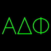 Alpha Delta Phi Neonskylt